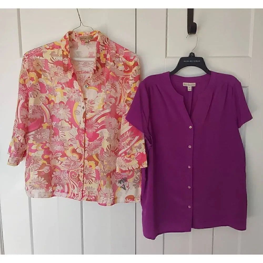 Two top bundle Dana Buchman and Notations Sz XL